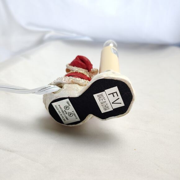 ALSV Electric Candle Lamp Christmas Santa Teddy Bear Lighted Holiday Decor - Picture 6 of 16